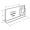 Azar Displays Double-Foot Sign Holder w/ Trifold Pocket Overall Size:16"Wx8.5"H, PK2 252054 - alternate 2
